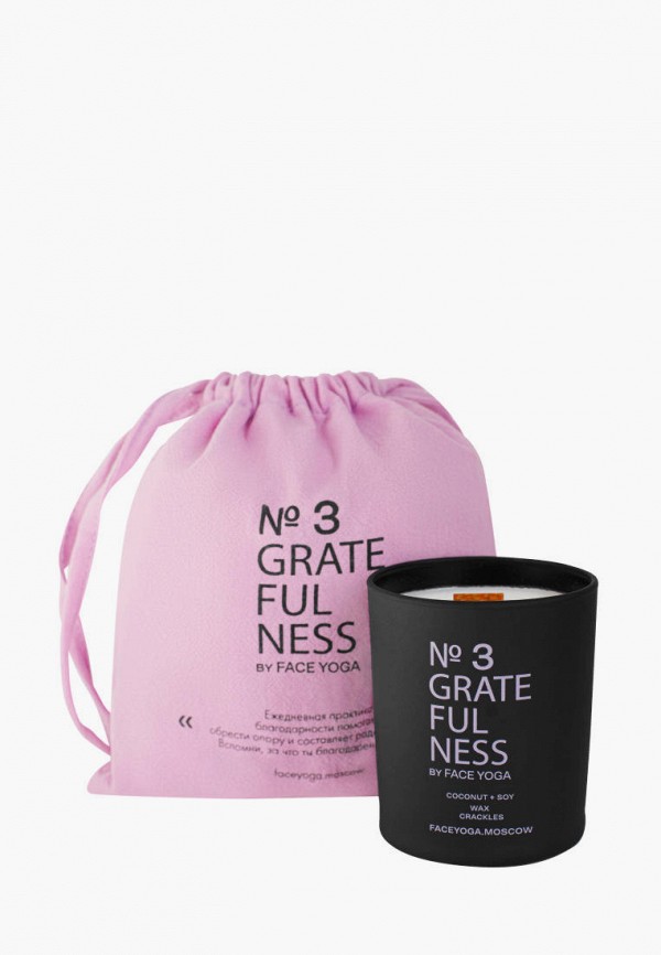 Face Yoga Свеча ароматическая - GRATEFULNESS, "Жевательная резинка", 180 мл - фото 2