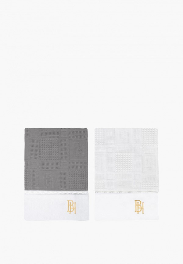 Bellehome Комплект кухонных полотенец - Starry night, вафельные с вышивкой 40х70 2 шт. - фото 1