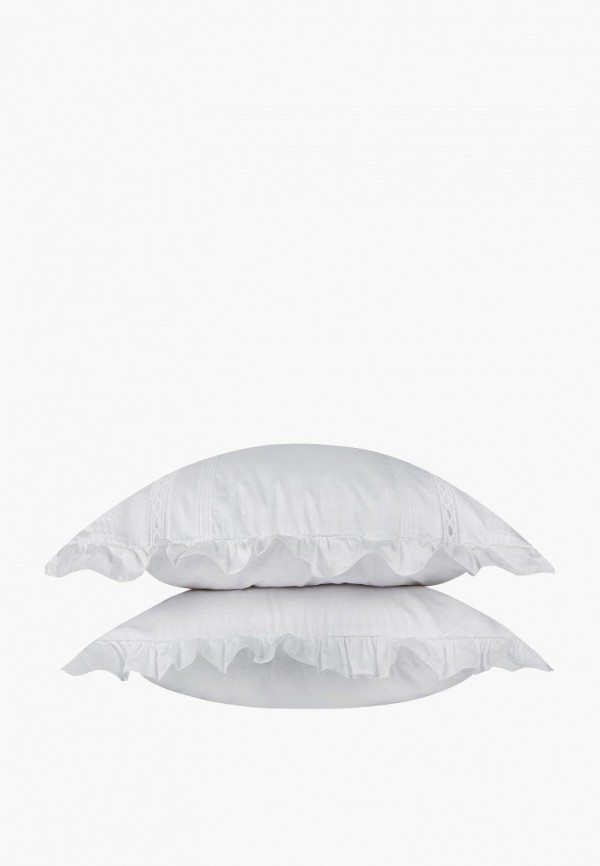 Bellehome Постельное белье Евро - Мережка Blanca, сатин-премиум 300 ТС - фото 3