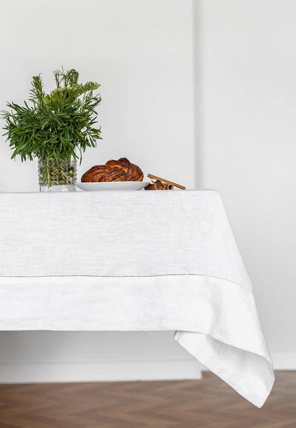 Bellehome Скатерть - Blanka однотонная 140х170 хлопок/лен - фото 2