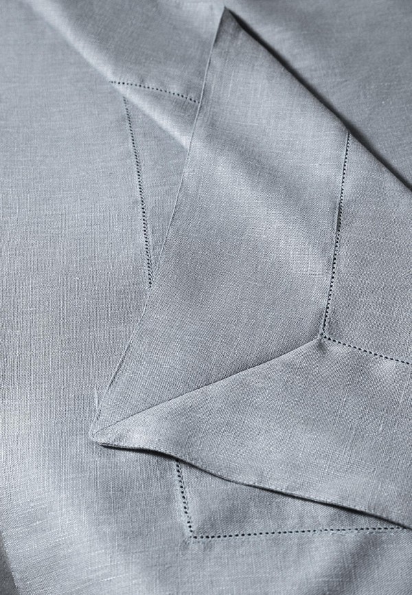 Bellehome Скатерть - Silver однотонная 140х170 хлопок/лен - фото 4