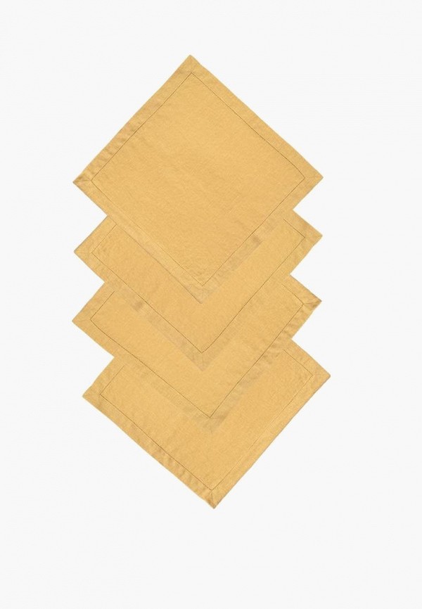 Bellehome Комплект салфеток сервировочных - Sienna однотонные 4шт. хлопок/лен - фото 2