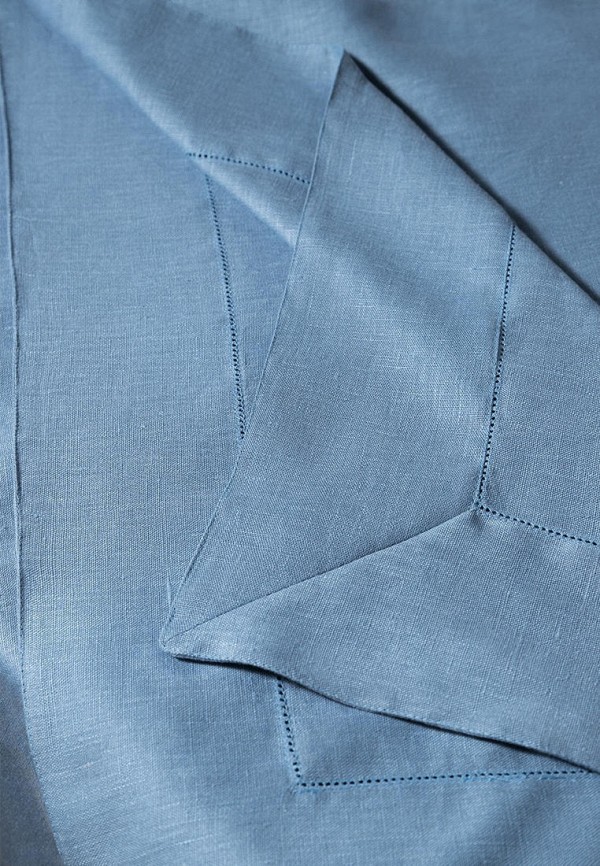 Bellehome Скатерть - Ocean Blue однотонная 150х240 хлопок/лен - фото 4