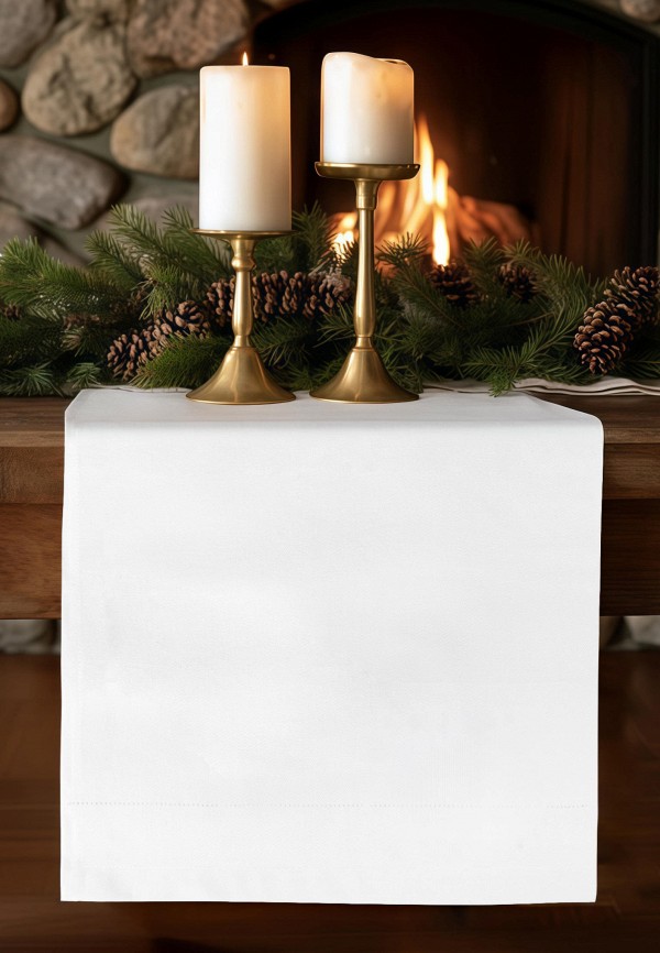 Bellehome Скатерть-дорожка - Blanka однотонная 40х160 хлопок/лен - фото 1