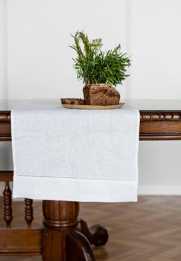 Bellehome Скатерть-дорожка - Blanka однотонная 40х160 хлопок/лен - фото 2