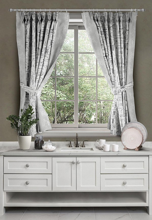 Унисон Шторы - 145х180 2 шт. Loft Cafe - фото 1