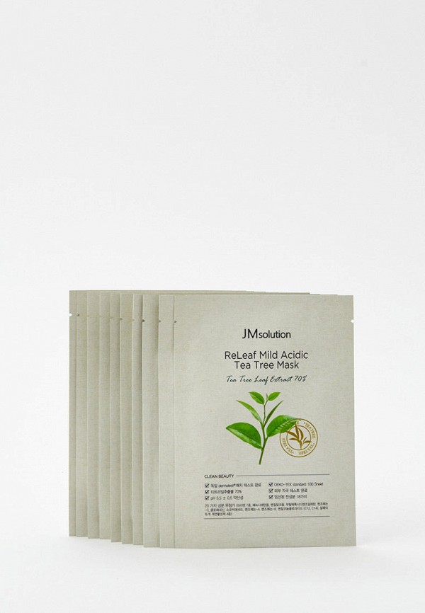 JMsolution Маски для лица 10 шт. - с антибактериальным, противовоспалительным и ранозаживляющим действием, 30 мл х 10 шт. - фото 1