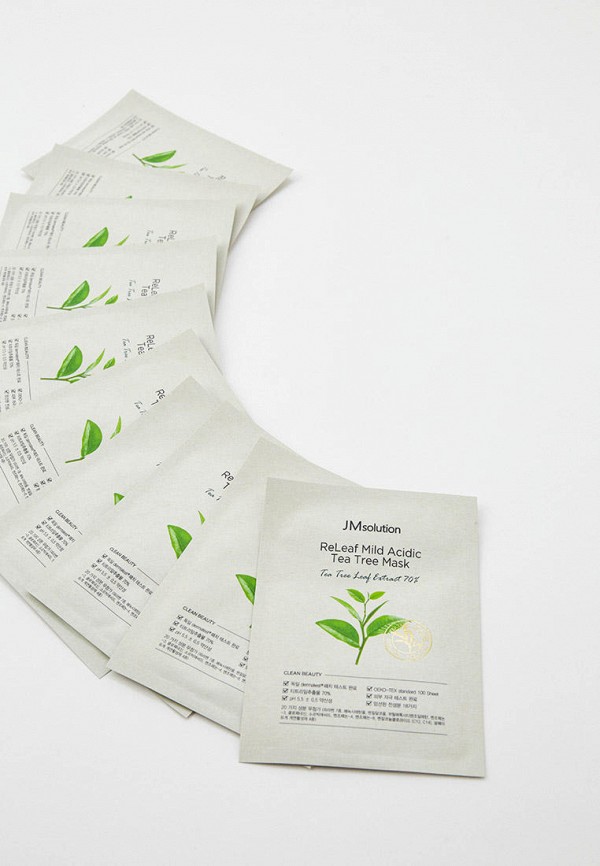 JMsolution Маски для лица 10 шт. - с антибактериальным, противовоспалительным и ранозаживляющим действием, 30 мл х 10 шт. - фото 2