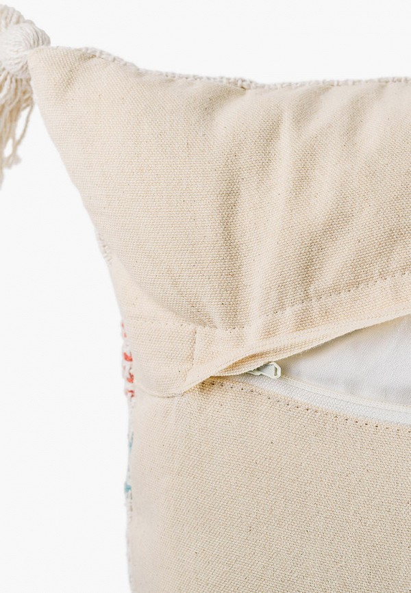 Moroshka Подушка декоративная - с плетением и кисточками Desert 40x40 см - фото 5