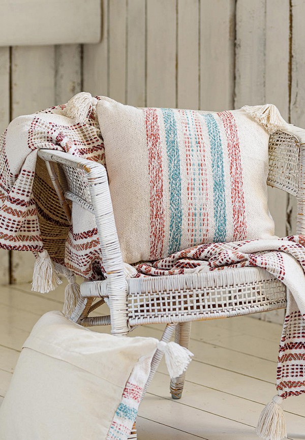 Moroshka Подушка декоративная - с плетением и кисточками Desert 40x40 см - фото 6