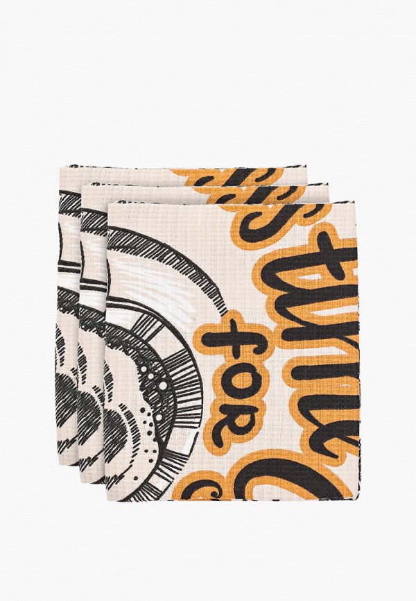 La Peonia Комплект кухонных полотенец - "Coffee time", 3 шт., 50х60 см - фото 1