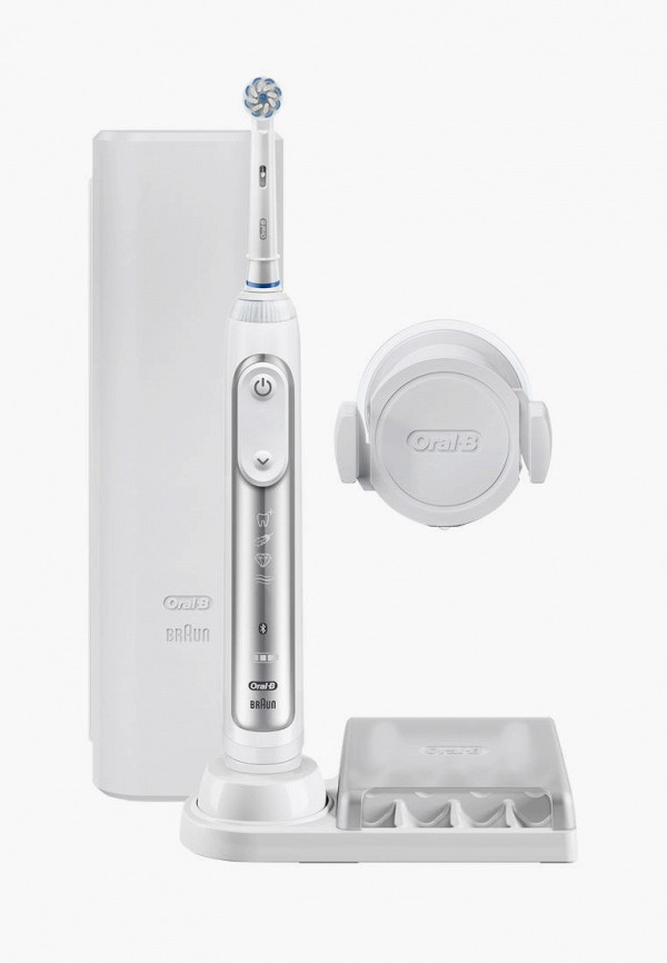 Oral B Электрическая зубная щетка - Genius 8000, 6 режимов чистки, с таймером - фото 1
