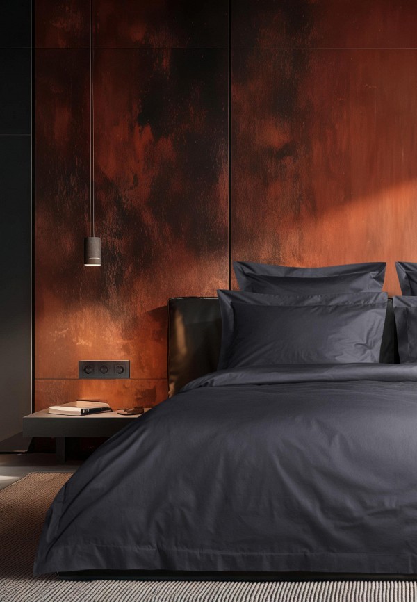 Bellehome Постельное белье Евро - Стефания Graphite, сатин-премиум 300 TC - фото 2