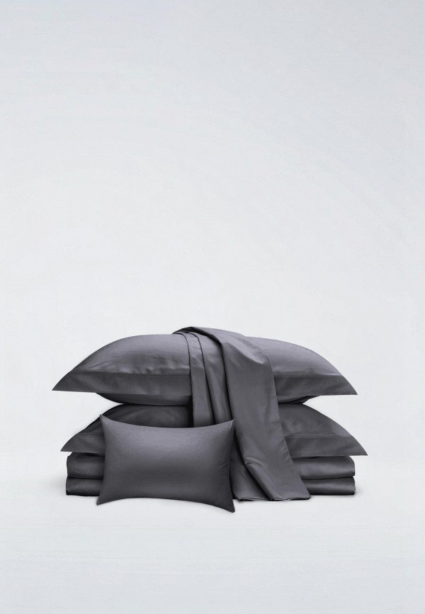 Bellehome Постельное белье Семейное - Стефания Graphite, сатин-премиум 300 TC - фото 4