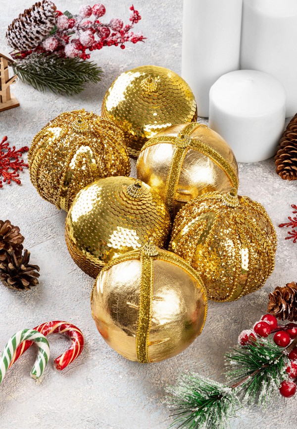 Elan Gallery Набор елочных игрушек - Золотое ассорти - фото 2