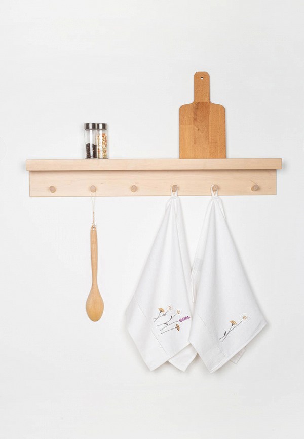 Bellehome Комплект кухонных полотенец - Meadow romance с вышивкой 40х70 2 шт. хлопок/лен - фото 2