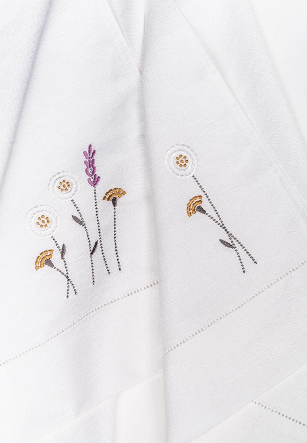 Bellehome Комплект кухонных полотенец - Meadow romance с вышивкой 40х70 2 шт. хлопок/лен - фото 5