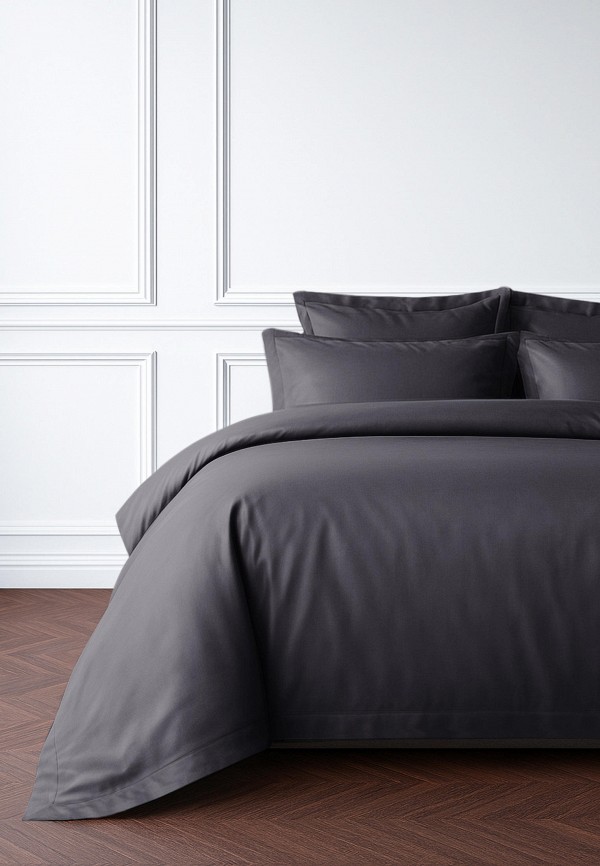 Bellehome Пододеяльник 1,5-спальный - Стефания Graphite 150x210, сатин-премиум - фото 1