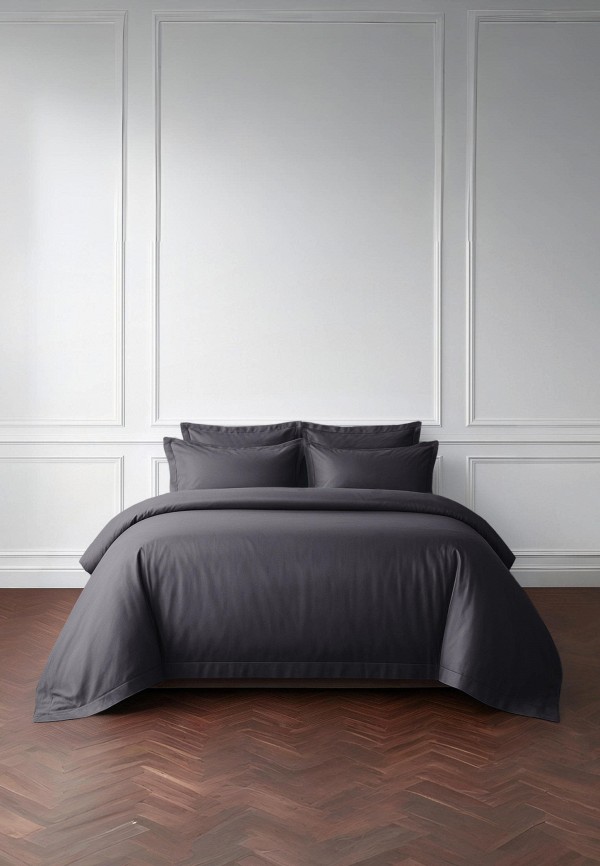 Bellehome Пододеяльник 1,5-спальный - Стефания Graphite 150x210, сатин-премиум - фото 2