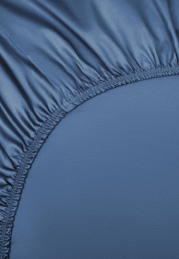 Bellehome Простыня 2-спальная - Стефания Indigo  180х200х20 сатин - фото 5