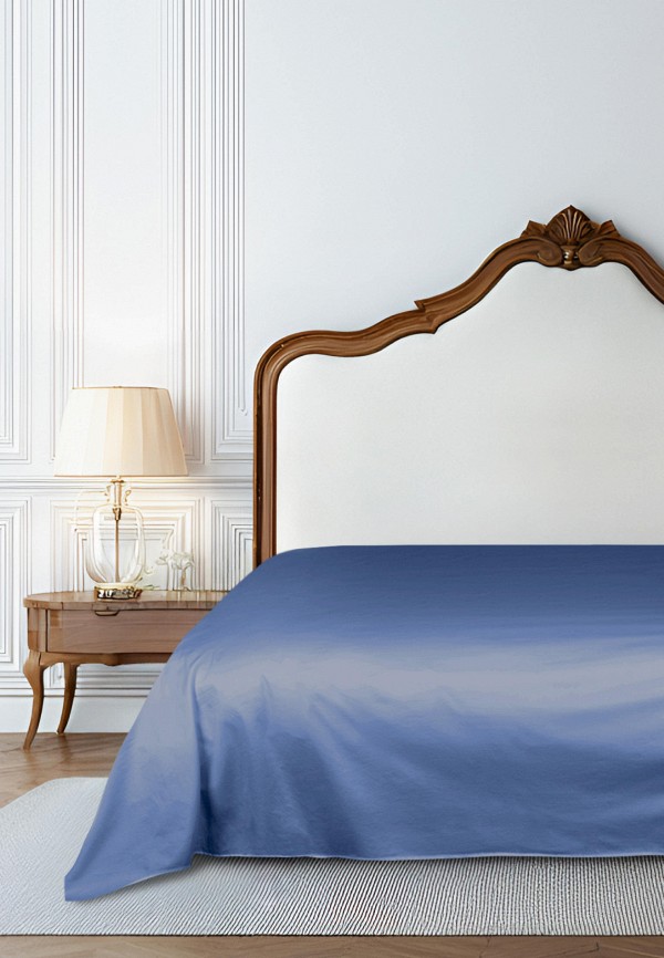 Bellehome Простыня 2-спальная - Стефания Indigo  200х220 сатин - фото 2