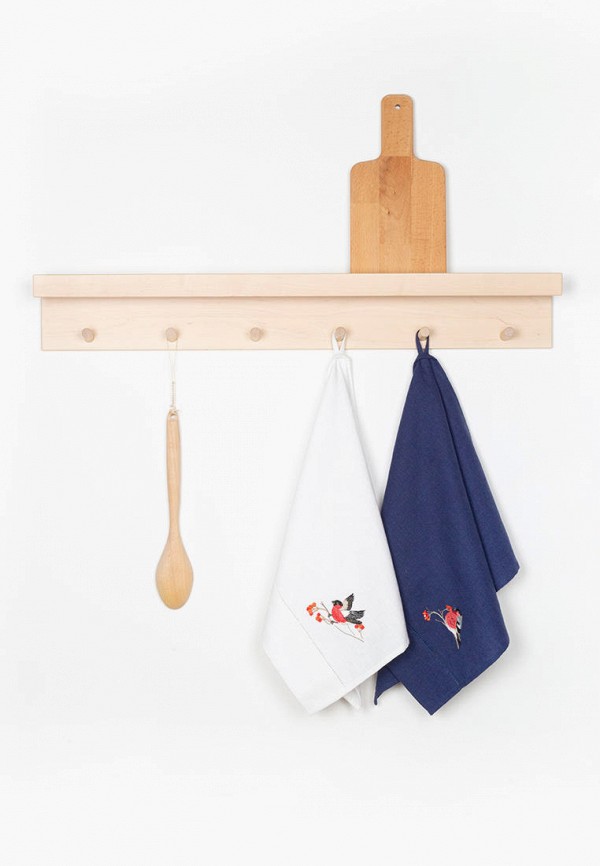 Bellehome Комплект кухонных полотенец - Русская зима с вышивкой 40х70 2 шт. хлопок/лен - фото 5