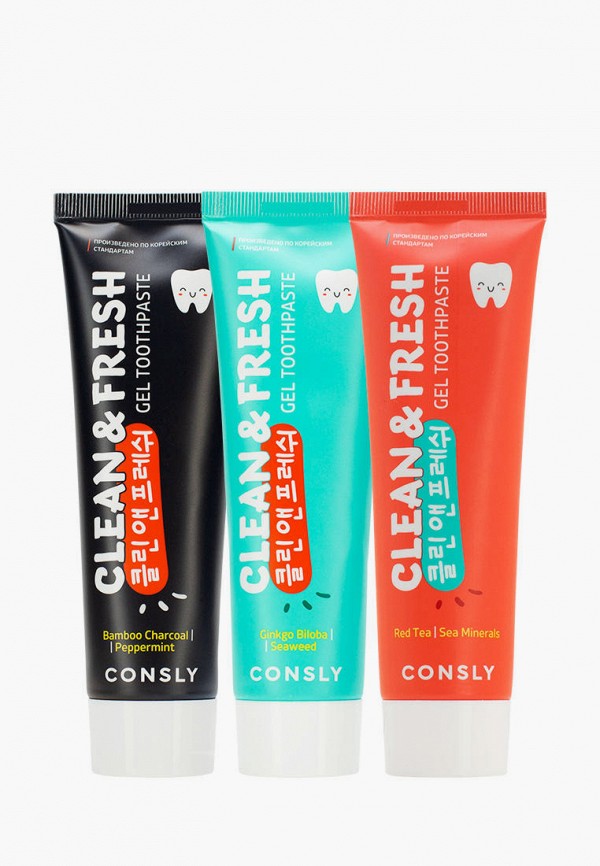 Consly Зубные пасты 3 шт. - для комплексной защиты - фото 1