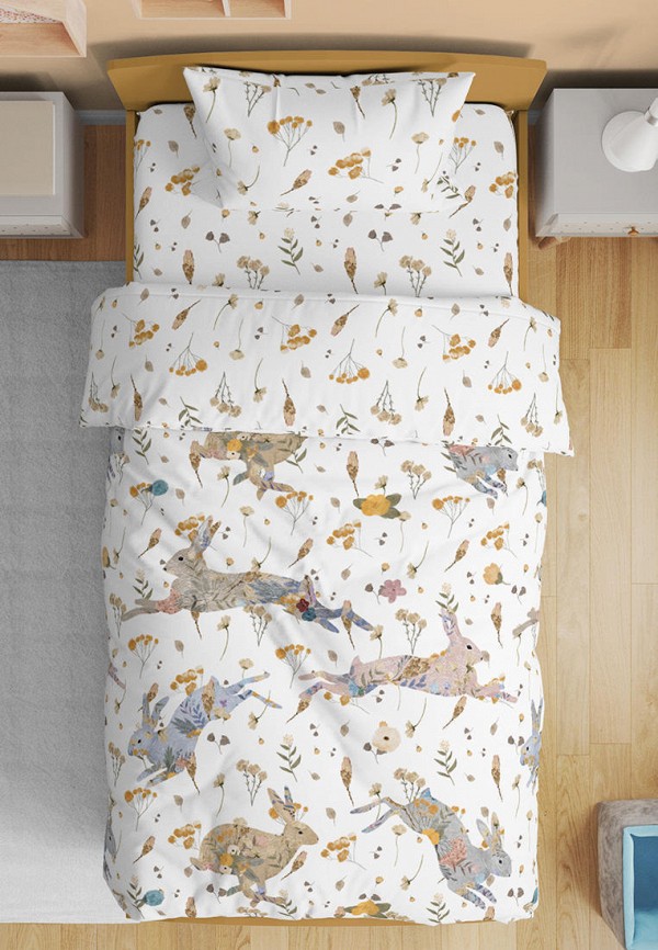 Bellehome Постельное белье детское - Зайки Дюрер, сатин - фото 1