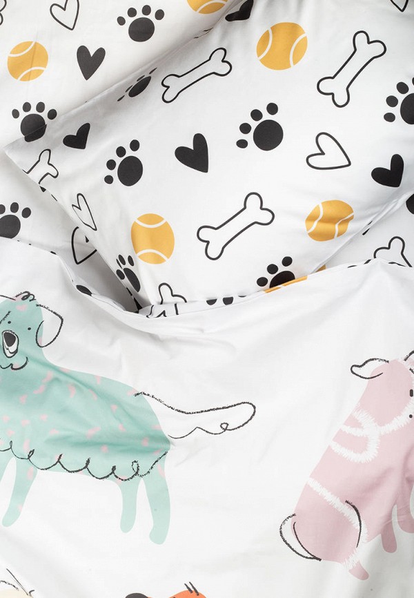 Bellehome Постельное белье детское - Собачьи радости, сатин, пододеяльник на молнии - фото 3