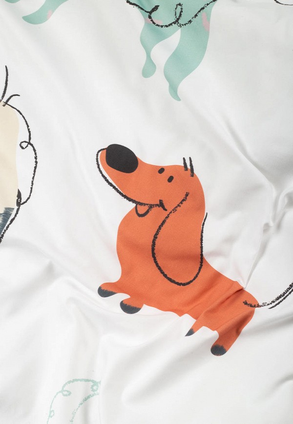 Bellehome Постельное белье детское - Собачьи радости, сатин, пододеяльник на молнии - фото 4