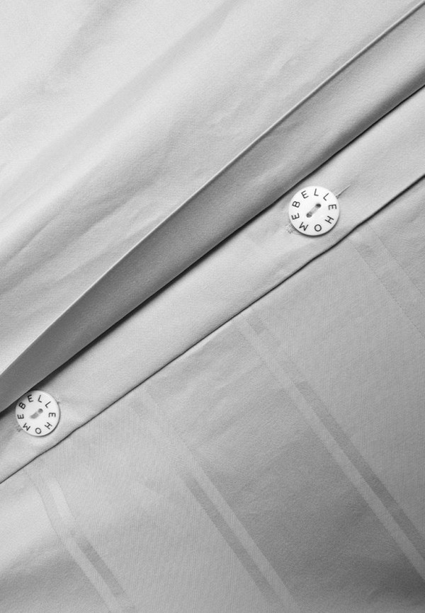 Bellehome Пододеяльник 1,5-спальный - Винсент Silver страйп-сатин 150х210 - фото 3