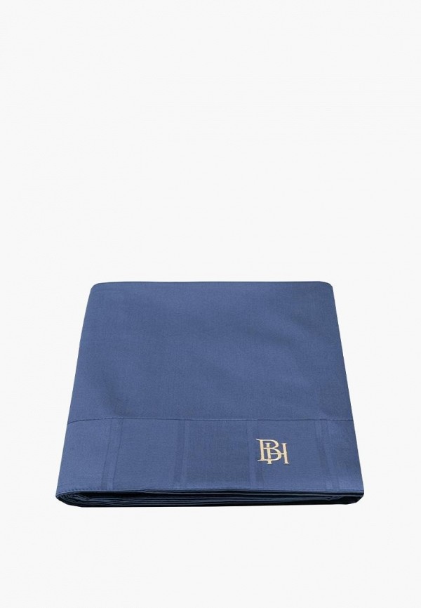 Bellehome Простыня Евро - Винсент Navy 245х250 сатин - фото 1