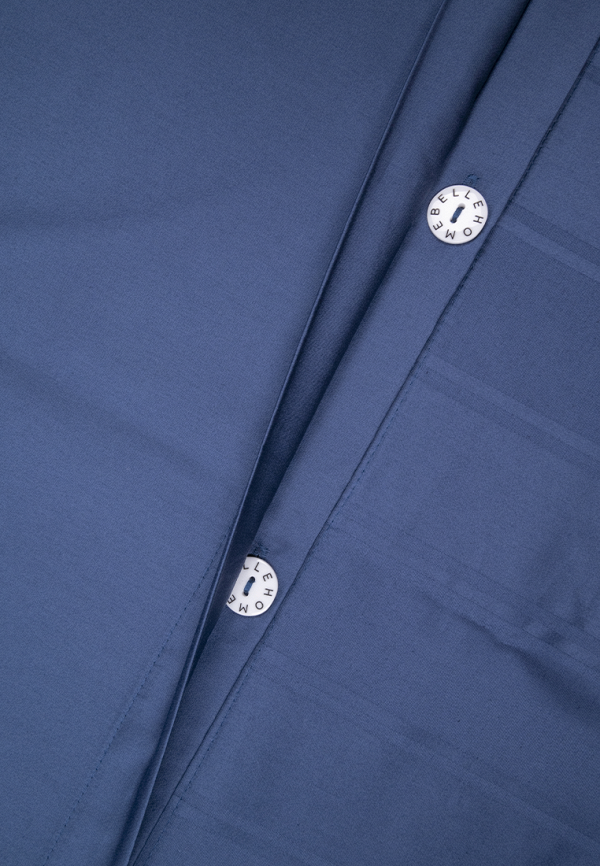 Bellehome Пододеяльник 1,5-спальный - Винсент Navy страйп-сатин 150х210 - фото 3