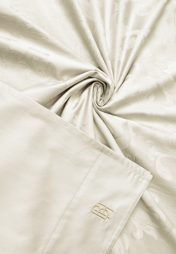 Bellehome Простыня Евро - Амедея Cream, 245х250 - фото 3