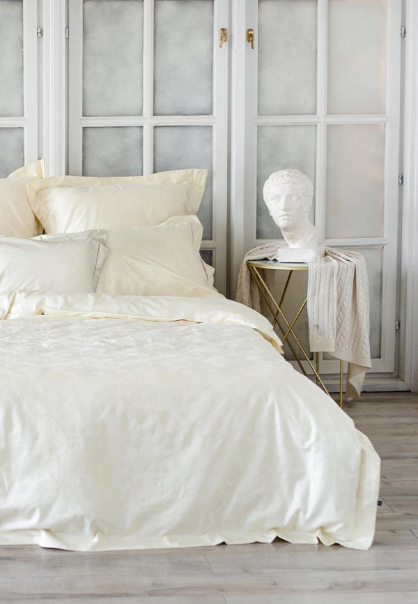 Bellehome Простыня Евро - Амедея Cream, 245х250 - фото 5