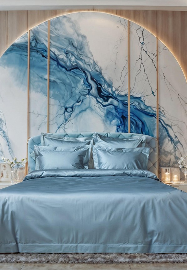 Bellehome Постельное белье Евро - Селена Frost, сатин-премиум 400 TC - фото 1