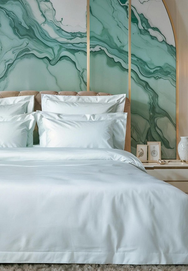 Bellehome Постельное белье Семейное - Селена Everest, сатин-премиум 400 TC - фото 2