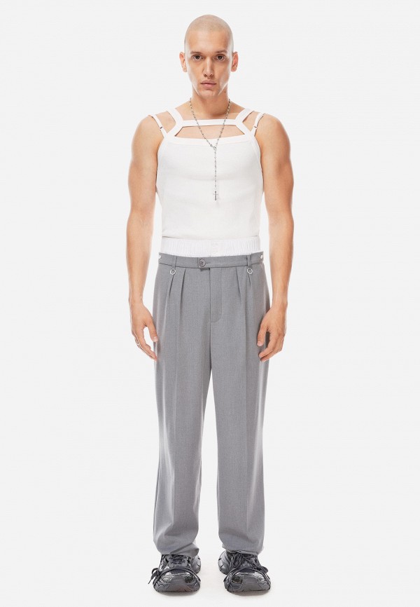 Post Post Scriptum Брюки - прямого кроя с двойным поясом - фото 5