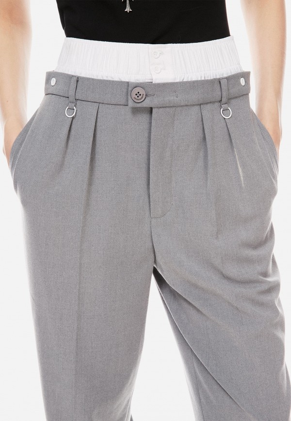 Post Post Scriptum Брюки - прямого кроя с двойным поясом - фото 6