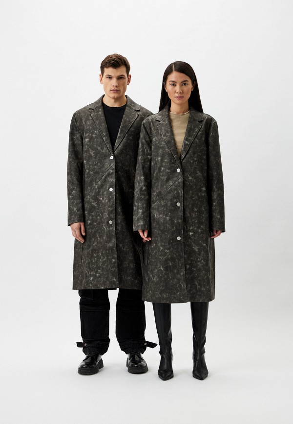 Berhasm Пальто однобортное - Vintage Leather Coat - фото 1