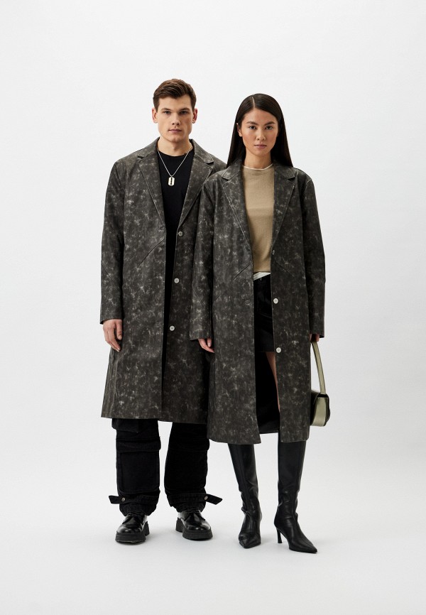 Berhasm Пальто однобортное - Vintage Leather Coat - фото 2