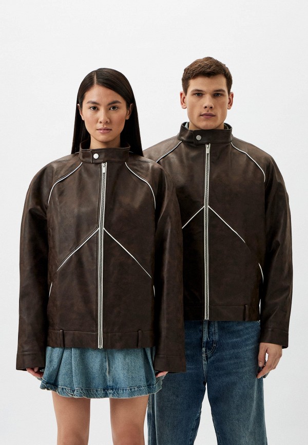 Berhasm Куртка кожаная - Biker Jacket - фото 1