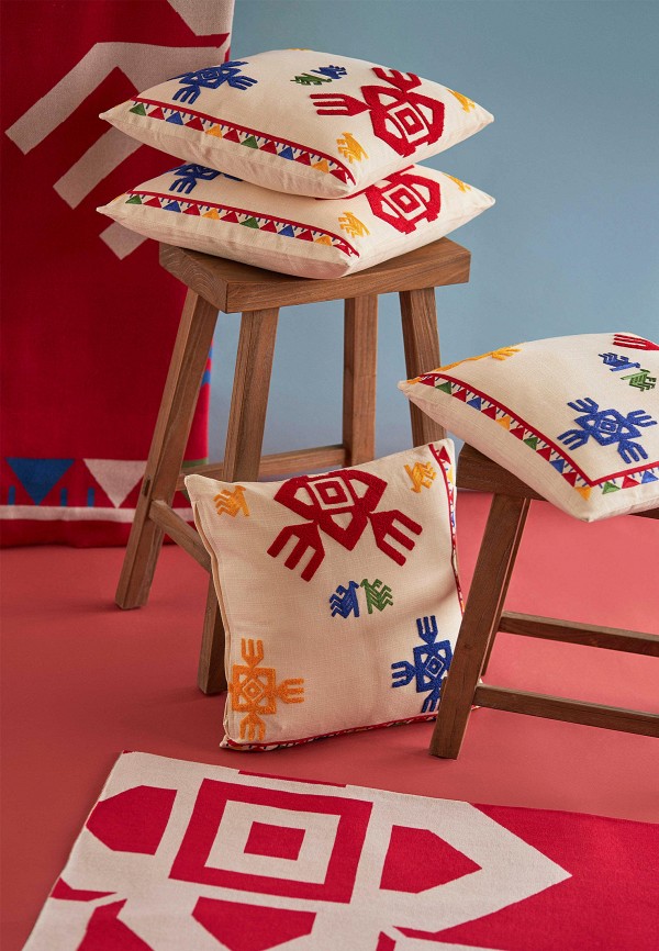 Tkano Подушка декоративная - по мотивам чувашских орнаментов Cultural Heritage 45х45 см - фото 5