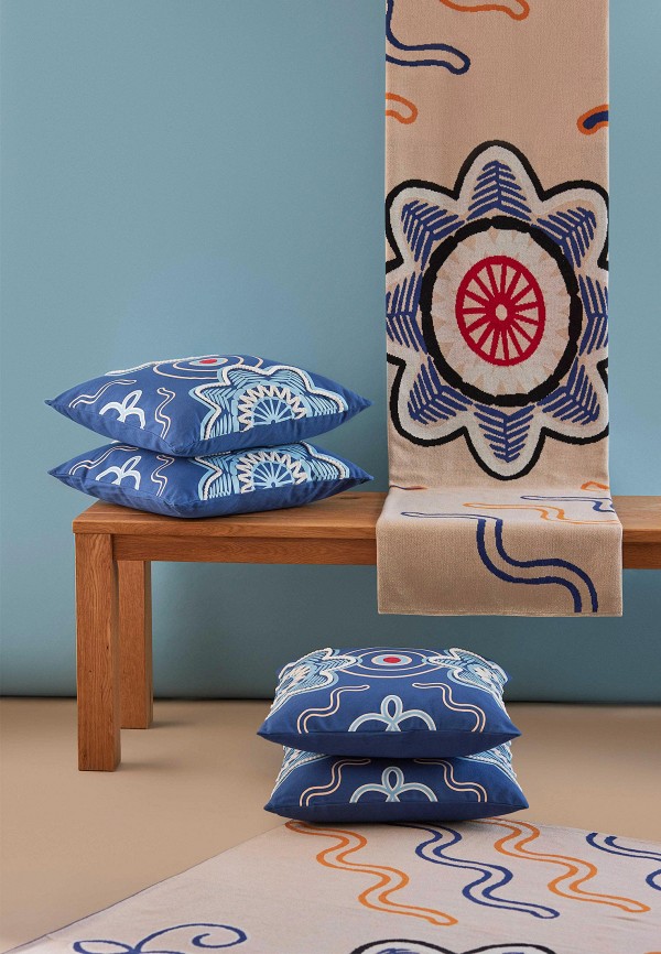 Tkano Подушка декоративная - по мотивам эвенских орнаментов Cultural Heritage 45х45 см - фото 5