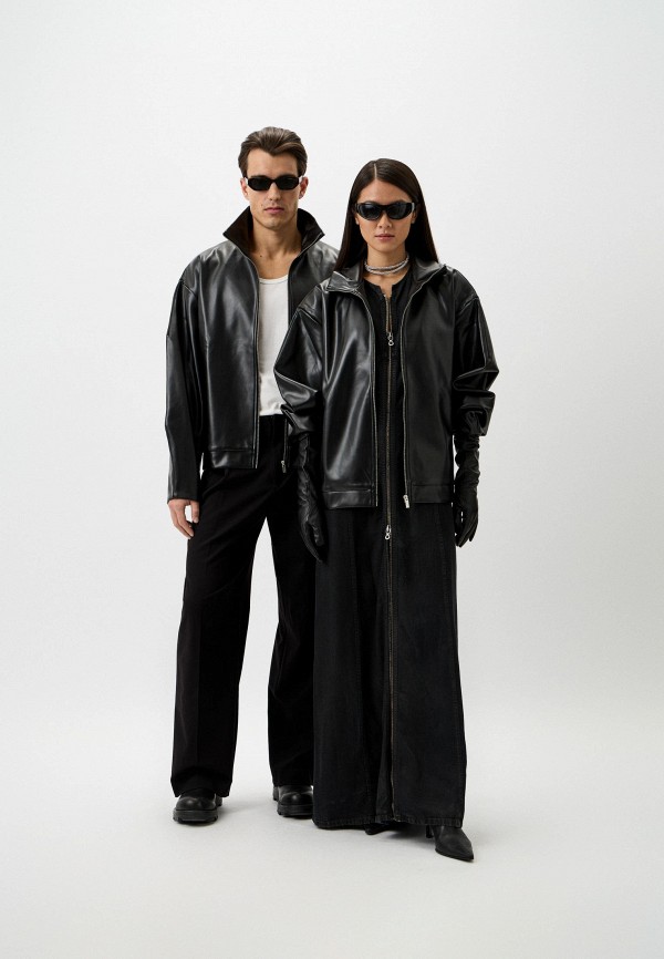 Berhasm Куртка кожаная - Off Shoulder - фото 2