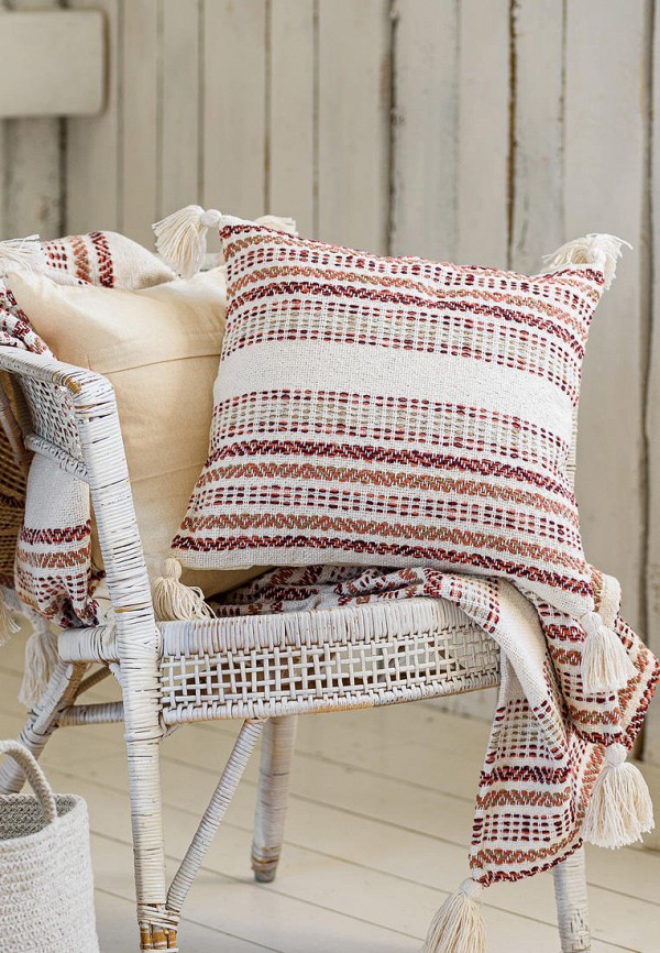 Moroshka Наволочка декоративная - с плетением и кисточками Desert 40x40 см - фото 2
