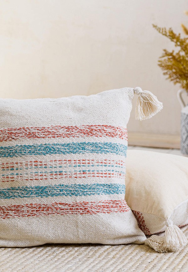 Moroshka Наволочка декоративная - с плетением и кисточками Desert 40x40 см - фото 3