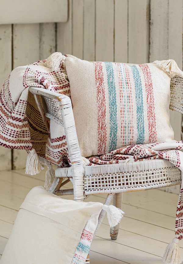 Moroshka Наволочка декоративная - с плетением и кисточками Desert 40x40 см - фото 2