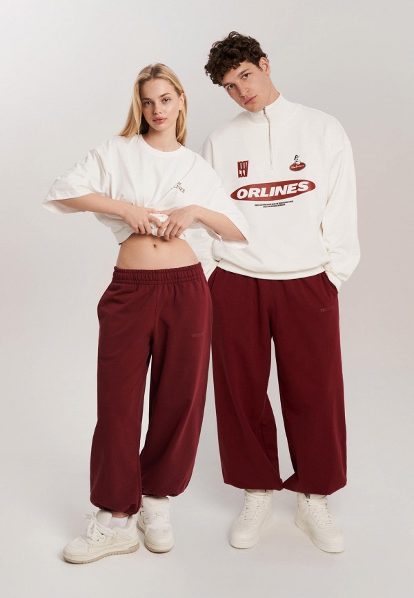 The Orlines Брюки спортивные - Burgundy - фото 1