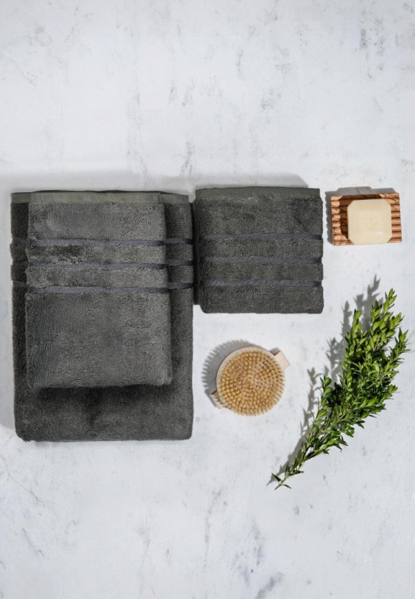 Bellehome Полотенце - бамбук Акито Антрацит 50х70 - фото 6